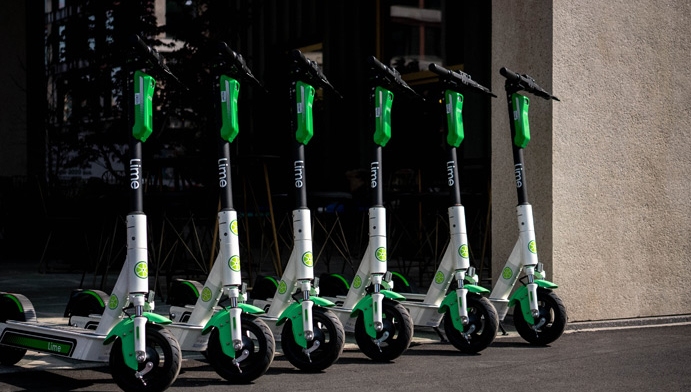 E-scooter roll-outs in the UK have, to date, proven slower than in markets such as the US and Germany. Image: Lime
